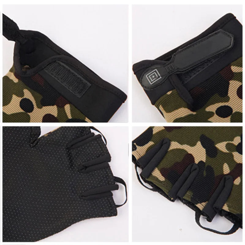 Gants Tactiques Légers & Respirants – Doigts Complets ou Demi-Doigts | Chasse, Airsoft, Cyclisme
