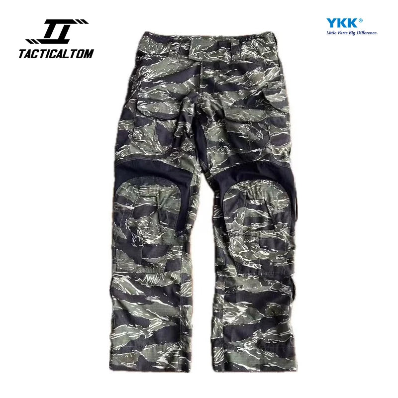 Ensemble Tactique Tom Jungle Tiger GEN3 - Vêtements de Combat Outdoor Résistants aux Déchirures, Pantalons G3 + Veste GEN3, Durable et Confortable BLACKBEARD OUTDOOR INDUSTRIES