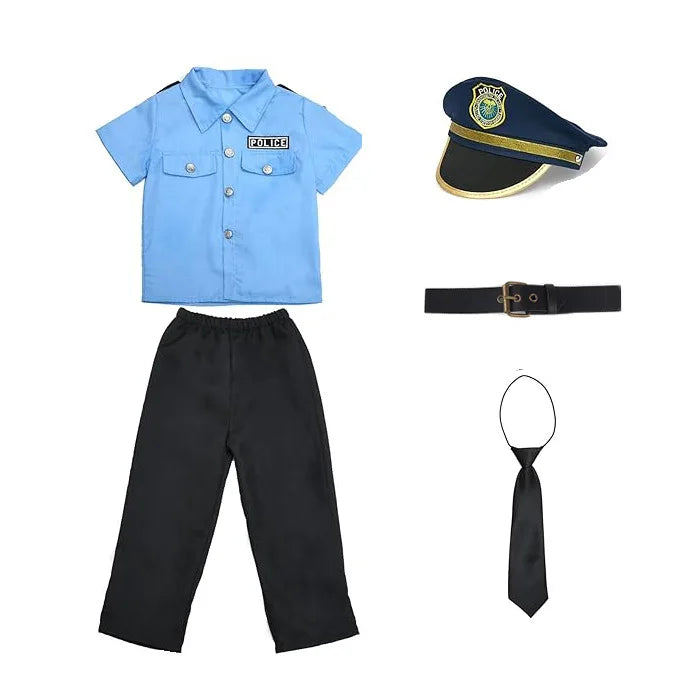 Costume Policier Enfant Garçon & Fille – Uniforme Police Jeu de Rôle Halloween - BLACKBEARD OUTDOOR INDUSTRIES