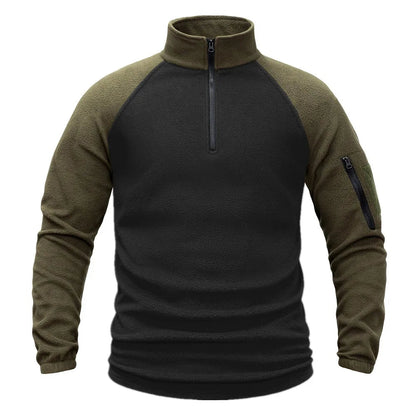 Pull Tactique Homme en Polaire - Sweat-shirt à Demi-Fermeture, Manches Longues, Veste Militaire, Vêtements de Randonnée, Camping, Pêche, Escalade BLACKBEARD OUTDOOR INDUSTRIES