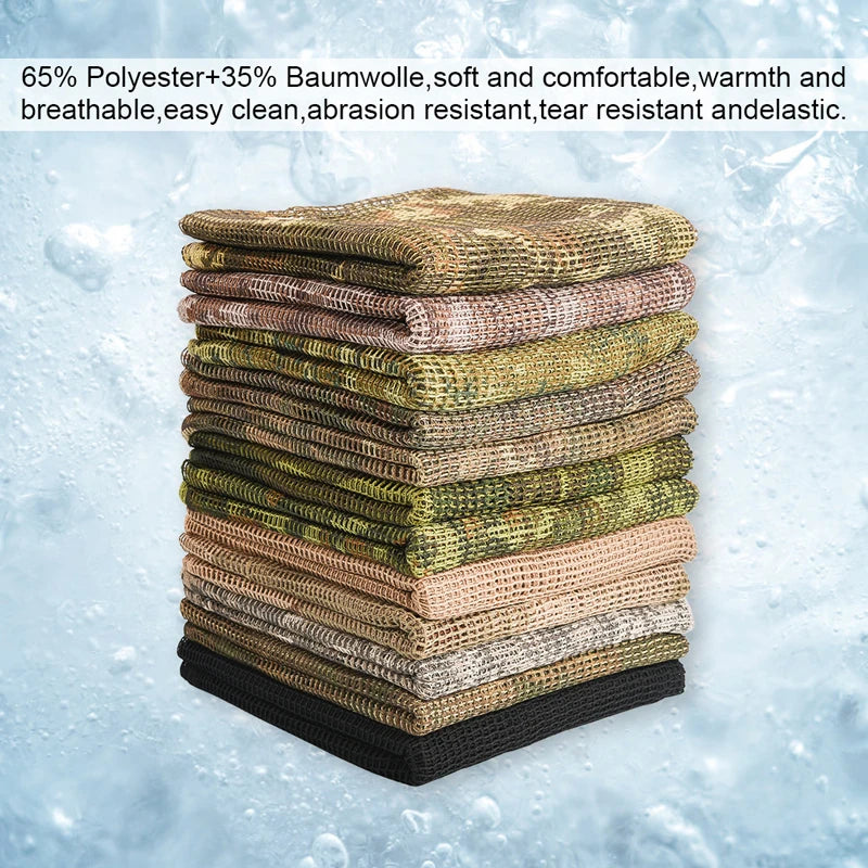 Foulard Camouflage en Maille - Voile de Sniper Camouflage pour Extérieur (Camping, Randonnée, Chasse, Tir) BLACKBEARD OUTDOOR INDUSTRIES