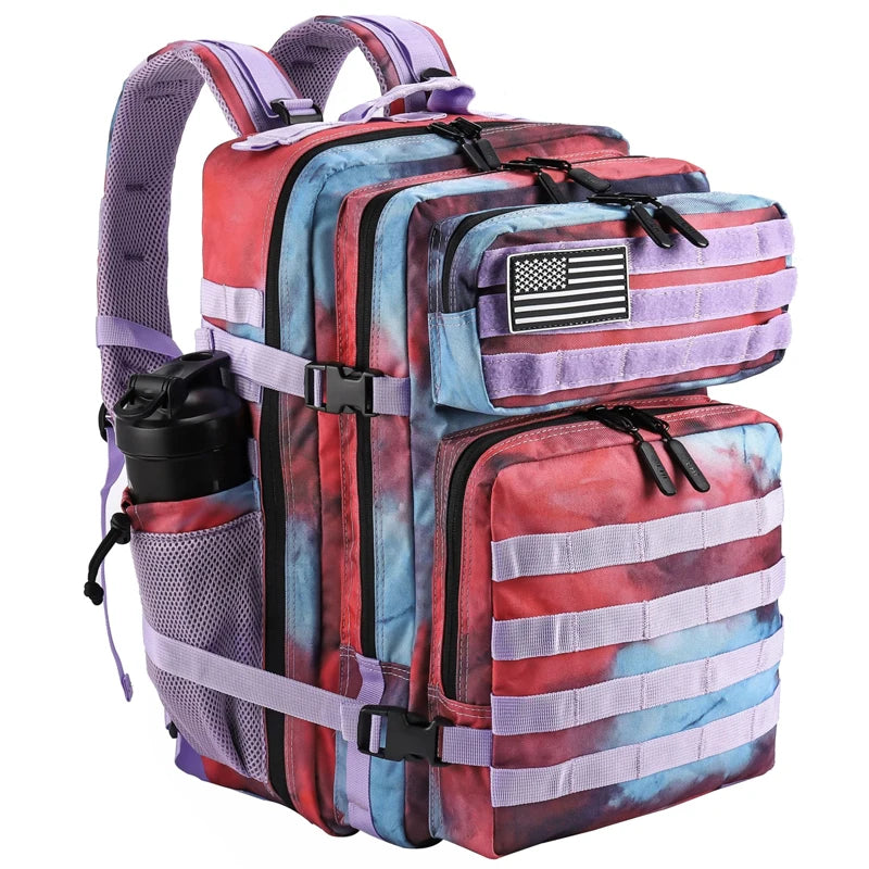 Sac à dos tactique 45 L avec système MOLLE et compartiment PC