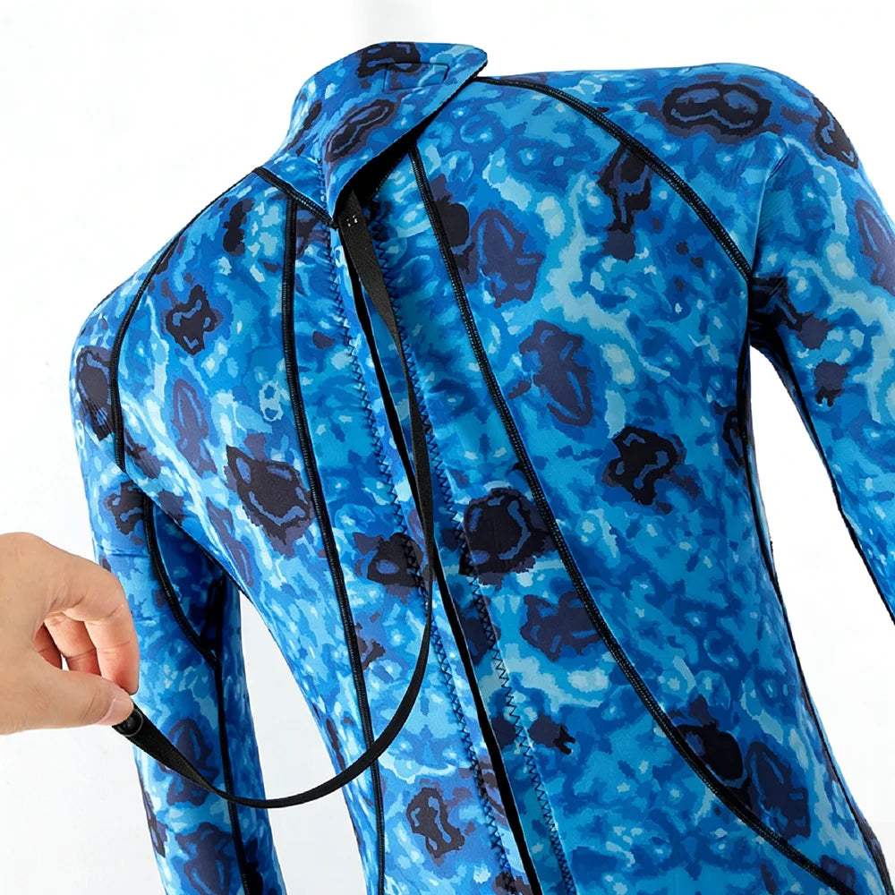 Combinaison Néoprène 3MM Camouflage – Chasse Sous-Marine, Plongée, Surf | Corps Entier | S à XXXL