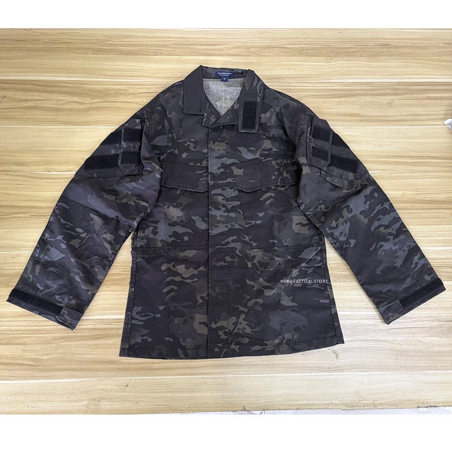 Veste de treillis militaire camouflage multicam, unisexe