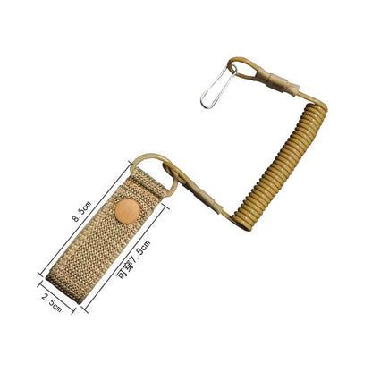 Dragonne Tactique Anti-perte Élastique - Protection Anti-vol, Anti-coupure, avec Mousqueton pour Armes de Poing et Accessoires BLACKBEARD OUTDOOR INDUSTRIES