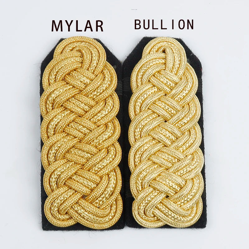 Épaulettes à franges et aiguillette dorées – Ensemble de cérémonie Bullion