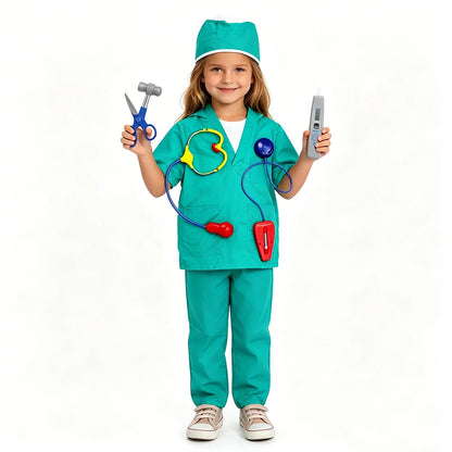 Kit Costumes Métiers Enfant 3-8 Ans – Déguisements Policier, Pompier, Médecin, Ingénieur - BLACKBEARD OUTDOOR INDUSTRIES