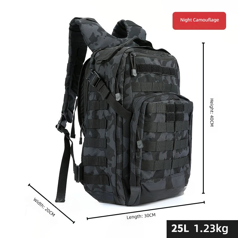Sac à dos tactique 25 L BS208 en toile Oxford