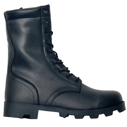Rangers Cuir Homme Noir – Style Militaire Rétro, Semelle Caoutchouc, Pointures 39-46