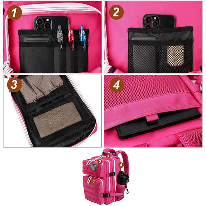 Sac à dos tactique 25 L MOLLE pour ordinateur 15 pouces
