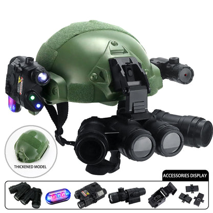 Kit Casque Tactique Enfant Airsoft – Vision Nocturne, Lampe & Visée Laser Multifontions - BLACKBEARD OUTDOOR INDUSTRIES