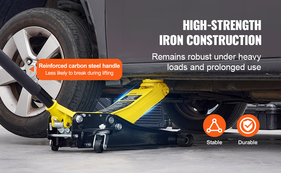 Cric Hydraulique Bas Profil 2 Tonnes VEVOR – Double Pompe à Piston | Lève-Véhicule Haute Performance - BLACKBEARD OUTDOOR INDUSTRIES