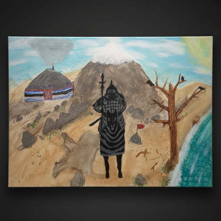 Tableau original – Le Cavalier des Steppes