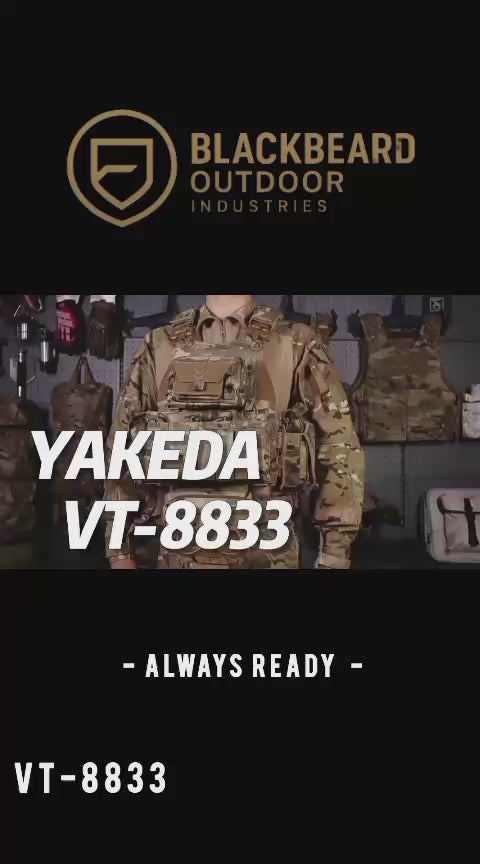Gilet Tactique YAKEDA VT-8833TB – Plate Carrier Modulable