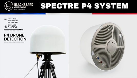 Détecteur anti-drone fixe SPECTRE-P4, analyse RF 30 MHz à 6 GHz