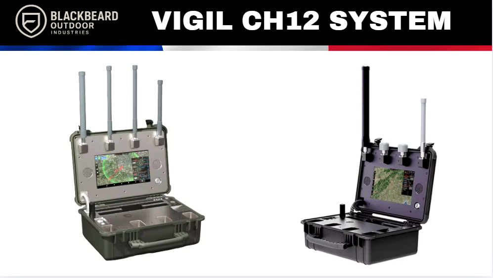 Détecteur anti-drone VIGIL CH12 - BLACKBEARD OUTDOOR INDUSTRIES